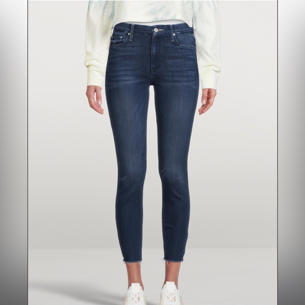 MOTHER Jeans The Looker Ankle Fray -Twilight Magic